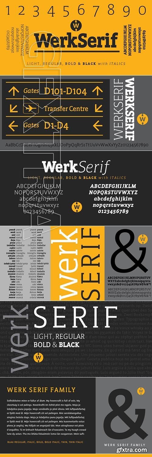 WerkSerif font family