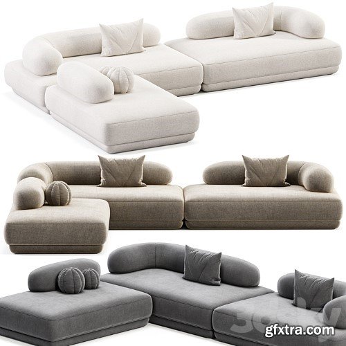 3dsky Pro - BUMPER Sectional sofa