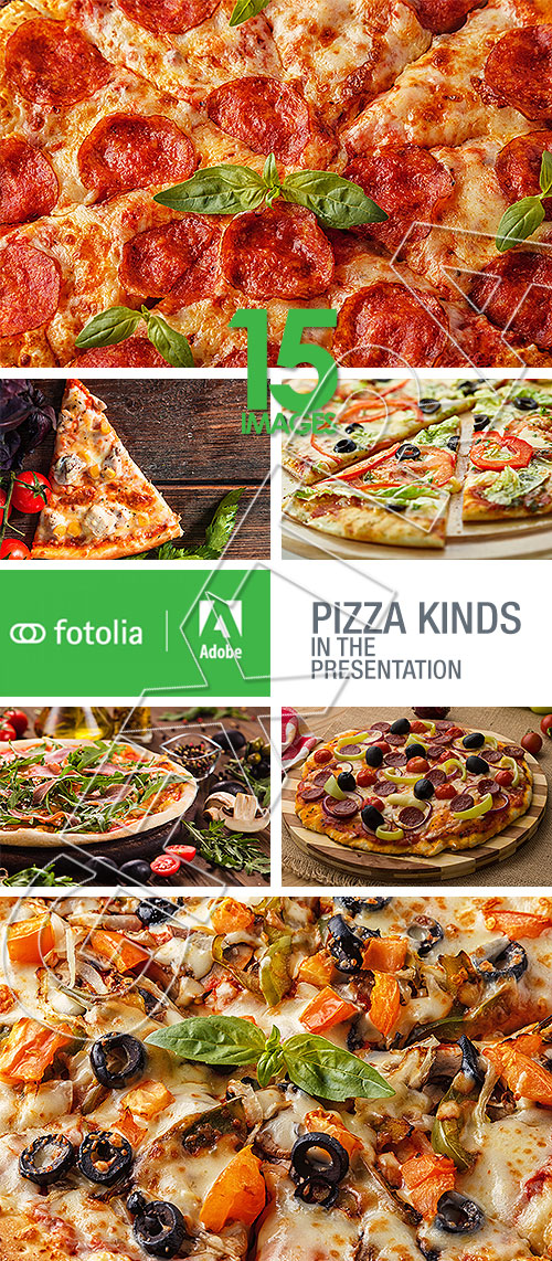 Pizza Kinds in the Presentation 15xJPG
