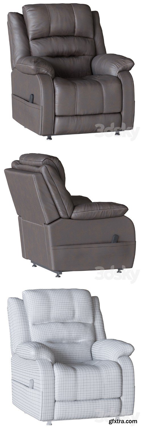 3dsky Pro - CHAIR WITH RECLINER BARLING ASHLEY