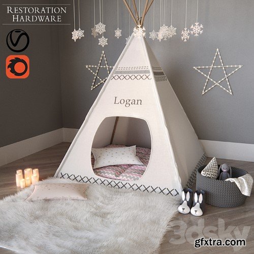 3dsky Pro - TENT-TYPES CANYON Restoration Hardware