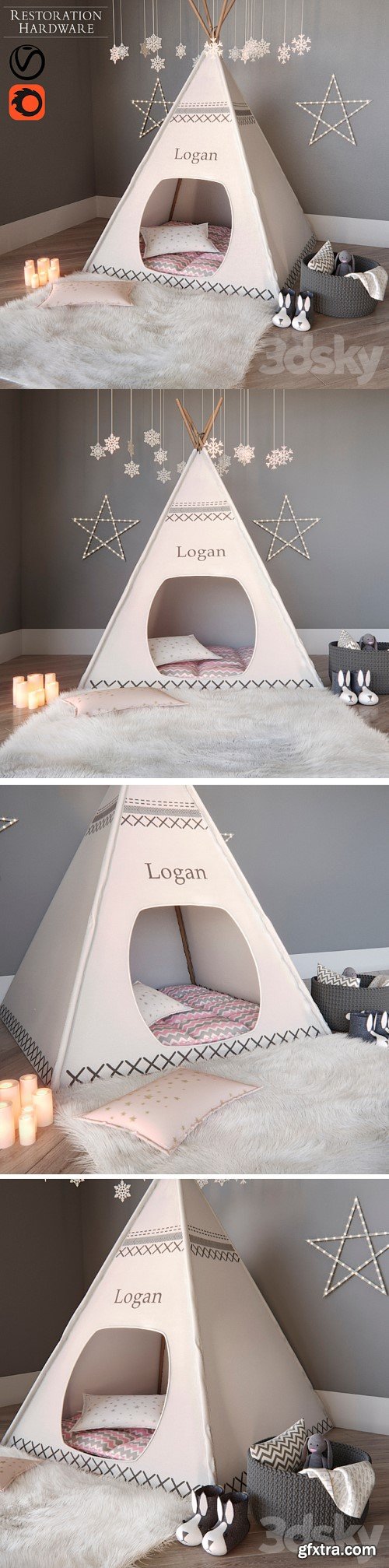 3dsky Pro - TENT-TYPES CANYON Restoration Hardware