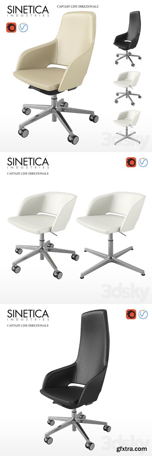 3dsky Pro - SINETICA CAPTAIN LINE DIREZIONALE chair