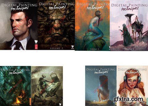 3DTotal Publishing - Digital Painting Techniques Masters Collection vol 1-8 set