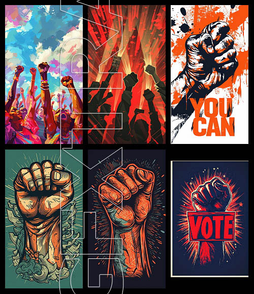 Let's Make Rovolution 100xAI, 50xJPG Illsutrations