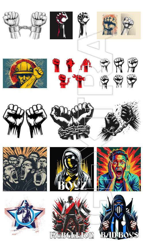 Let's Make Rovolution 100xAI, 50xJPG Illsutrations