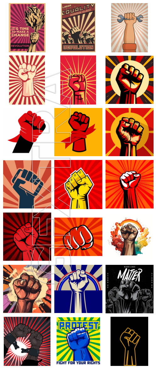 Let's Make Rovolution 100xAI, 50xJPG Illsutrations