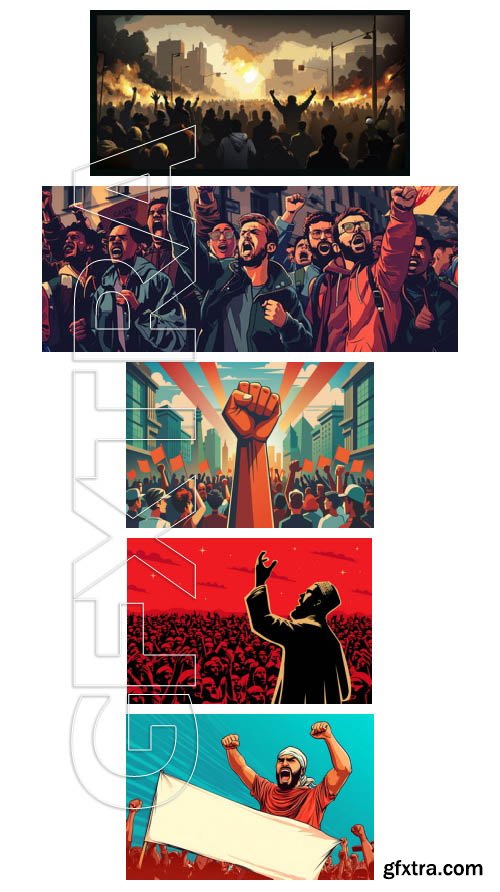 Let's Make Rovolution 100xAI, 50xJPG Illsutrations