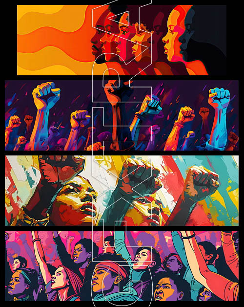 Let's Make Rovolution 100xAI, 50xJPG Illsutrations