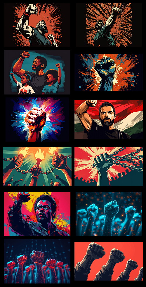 Let's Make Rovolution 100xAI, 50xJPG Illsutrations