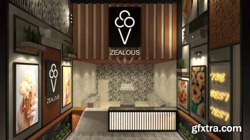 Udemy - 3Ds MAX &amp; Vray - Interior Design Project in 4.5 hrs.