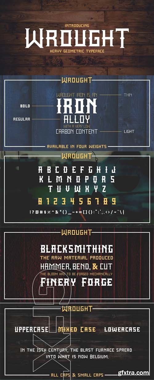 Wrought - font family