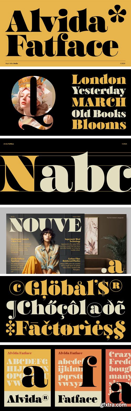 Myfonts - Alvida Fatface Font