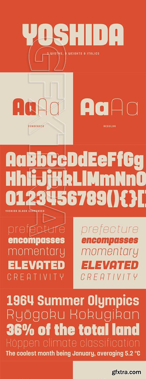 Yoshida Sans font family