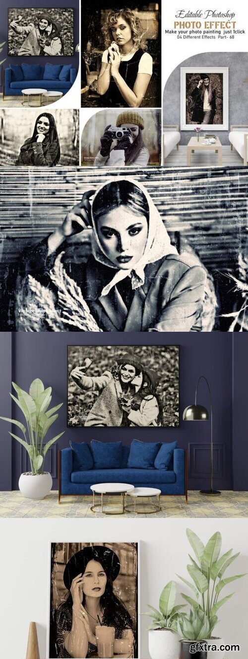 Vintage Editable Photo Effect