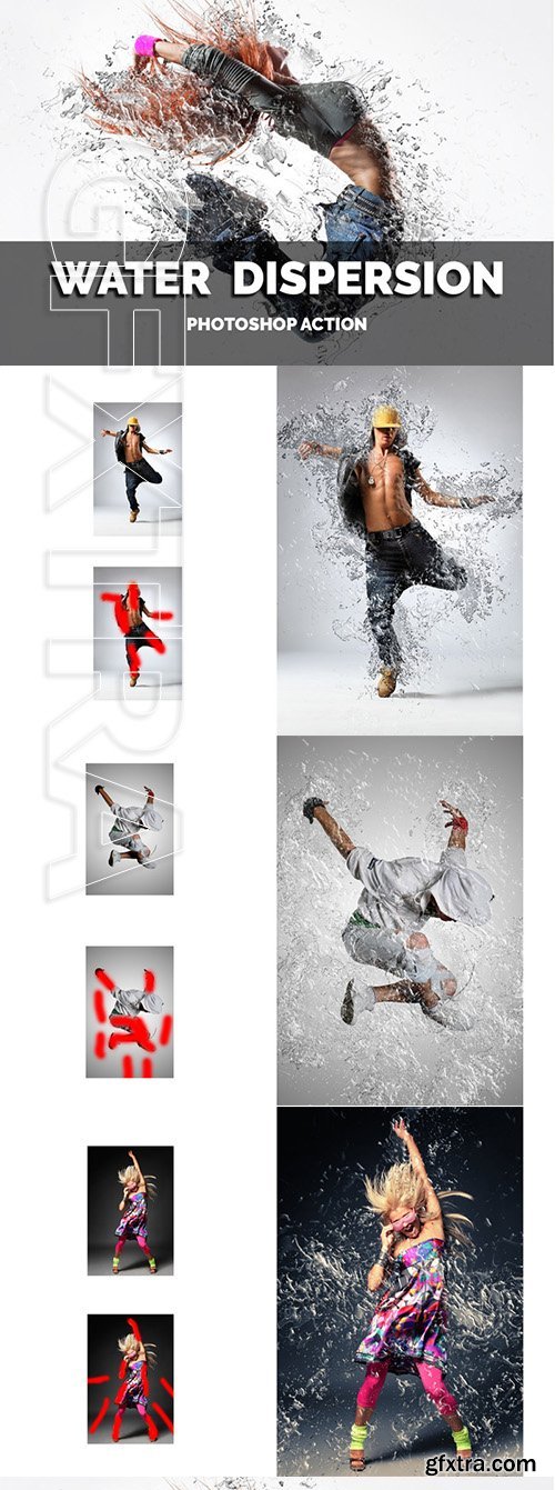 Water Dispersion Photoshop Action