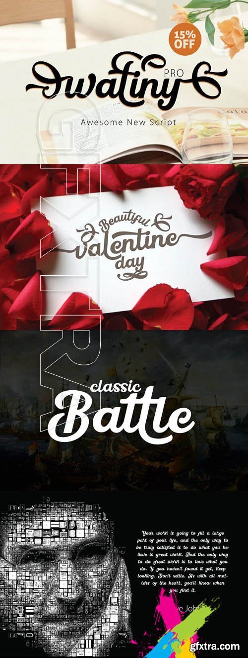 CM Watiny Pro Fonts Script - 1221188