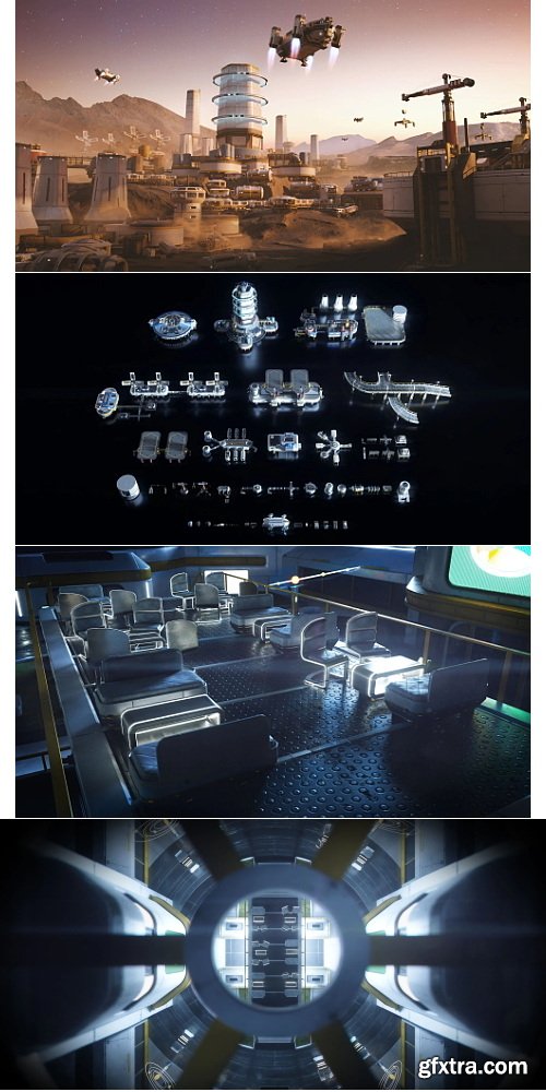 KitBash3D Mission to Minerva - Blender