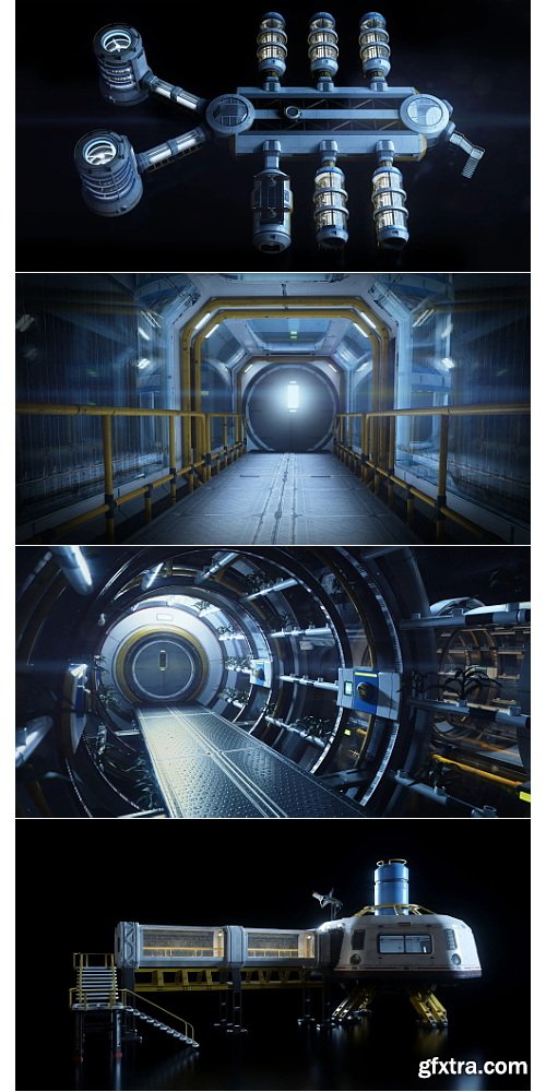 KitBash3D Mission to Minerva - Blender