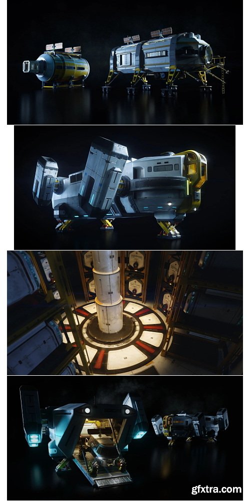 KitBash3D Mission to Minerva - Blender