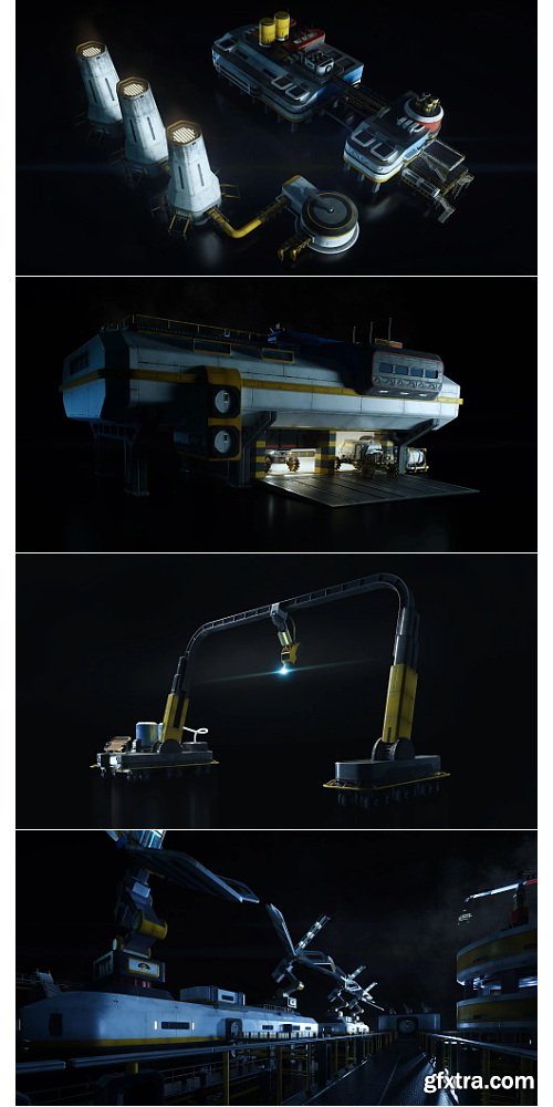 KitBash3D Mission to Minerva - Blender