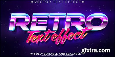 Retro &amp; Vintage, Brunette Beauties 32xAI, 2 Text Styles