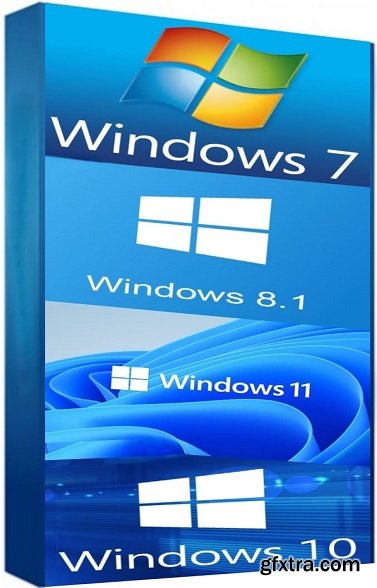 Windows All (7, 8.1, 10, 11) All Editions With Updates AIO 46in1