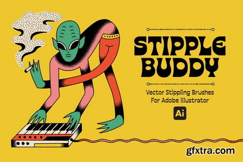 Stipple Buddy - Vector Stippling Brushes for Illustrator