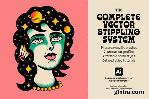 Stipple Buddy - Vector Stippling Brushes for Illustrator