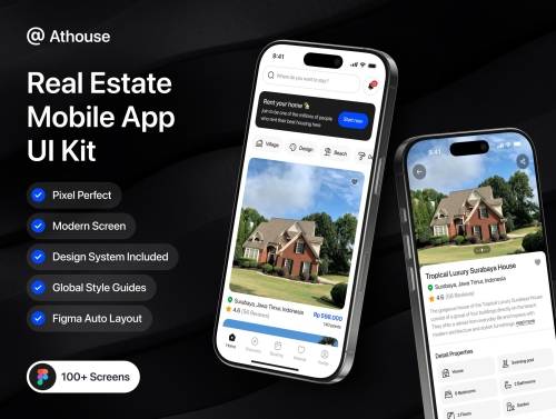 'Athouse - Real Estate Mobile App UI Kit'