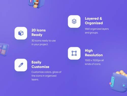 'Financially - Financial 3D Icon Set'