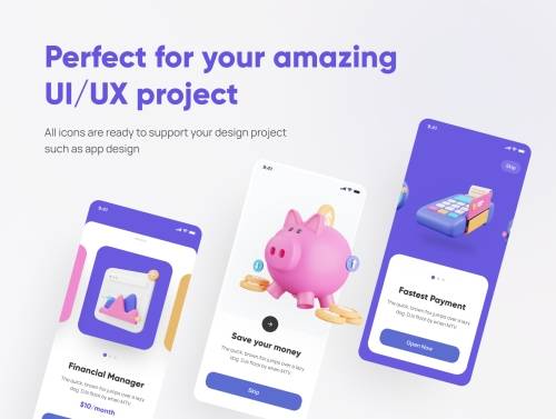 'Financially - Financial 3D Icon Set'