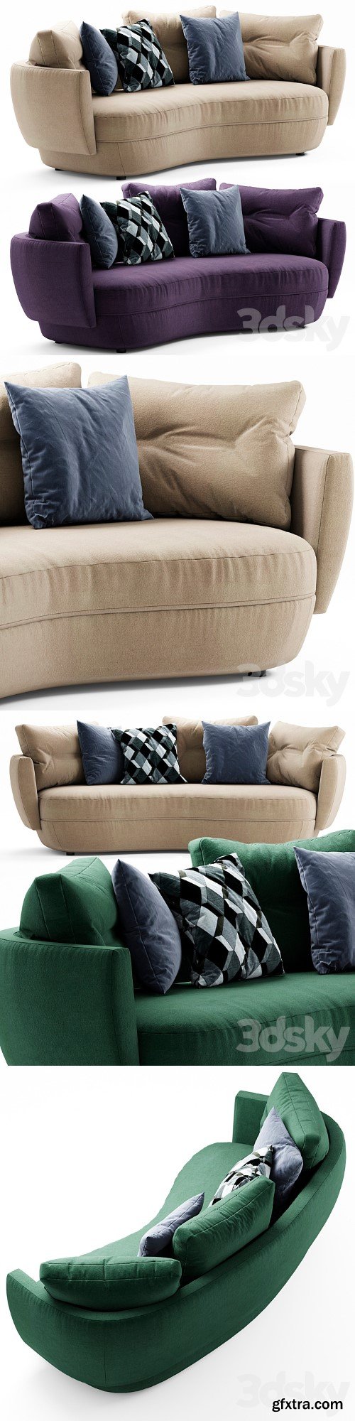 3dsky Pro - ligne roset ipanema curved