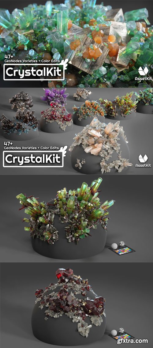 Blendermarket - Crystal Kit - 3D Asset Kit v1.2