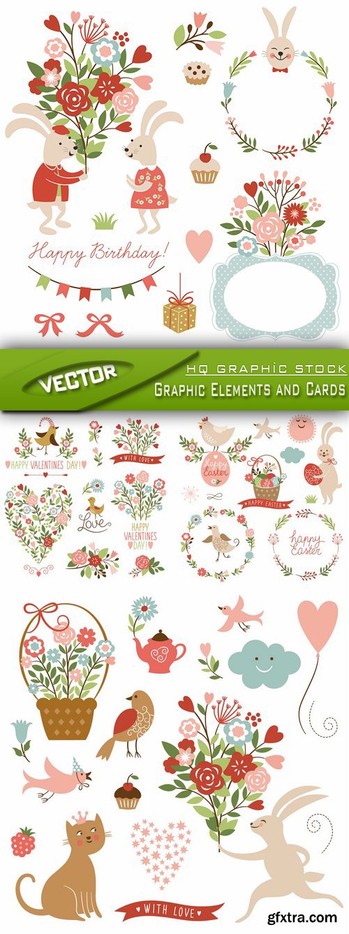 Stock Vector - Graphic Elements and Cards