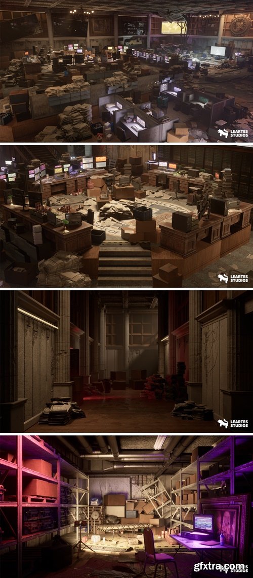 FAB - Command Center Interior Environment ( Command Center Interior Interiors Sci-Fi )