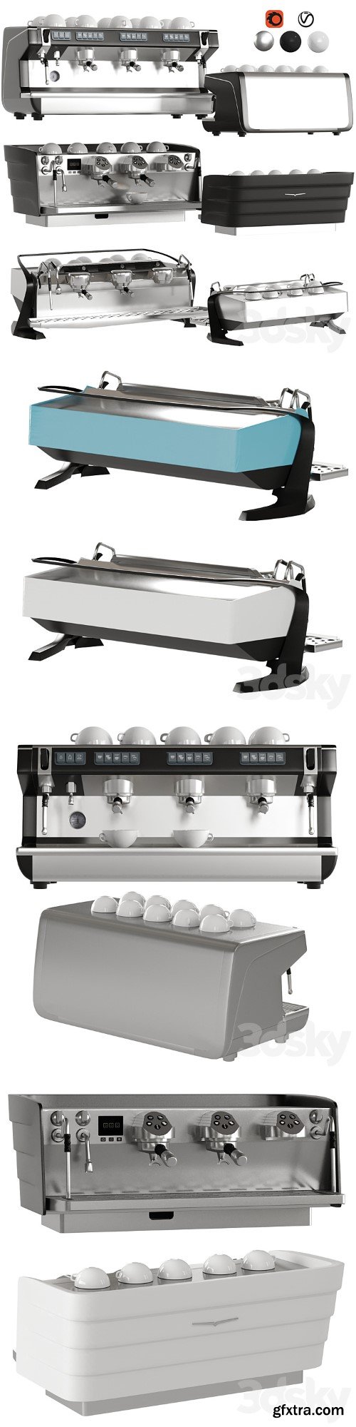 3dsky Pro - Coffee Makers Set 4 Commercial