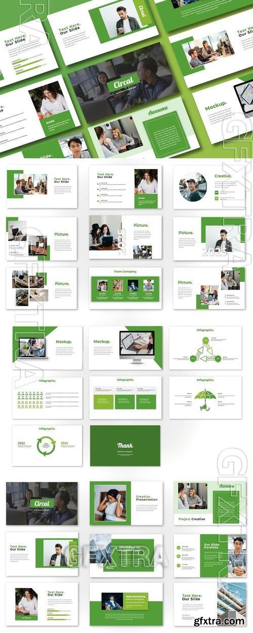 Circal Business Creative PowerPoint Template TTVFPN4