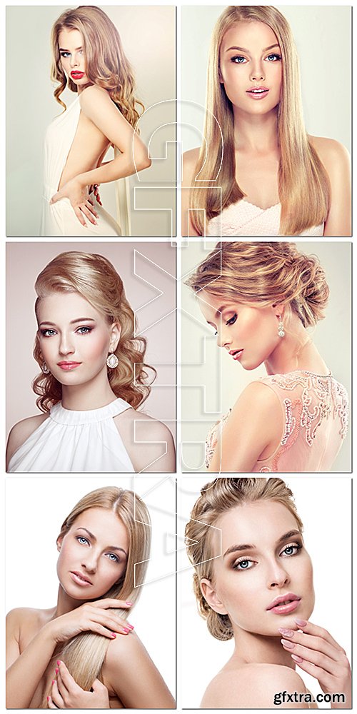 Beautiful Blonde Girls - 15 Stock Photo Set