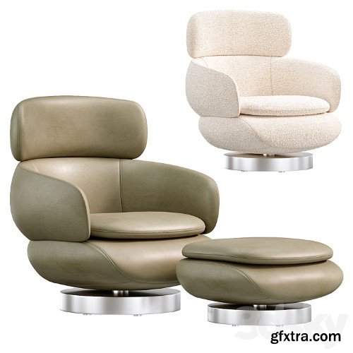 3dsky Pro - Vivienne High Armchair by Minotti