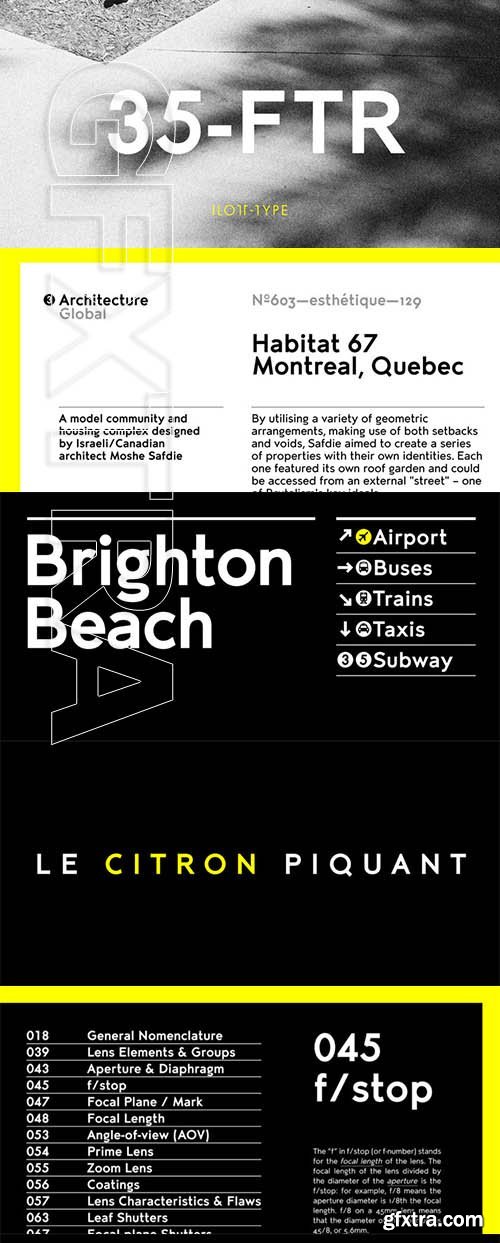 35-FTR font family