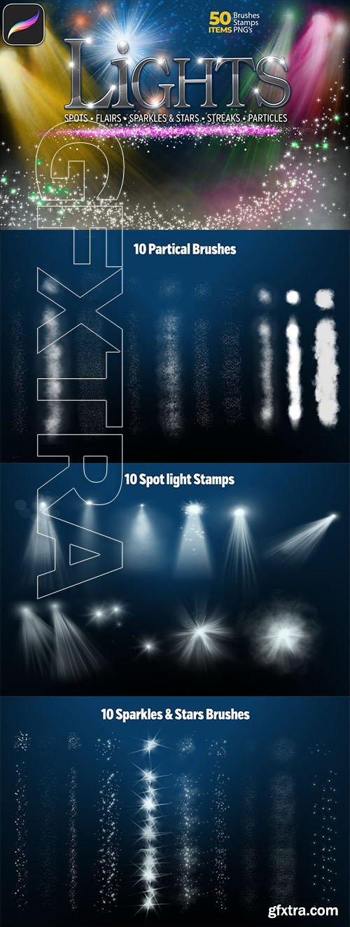 CreativeMarket - 50 Lights Set - 3150534