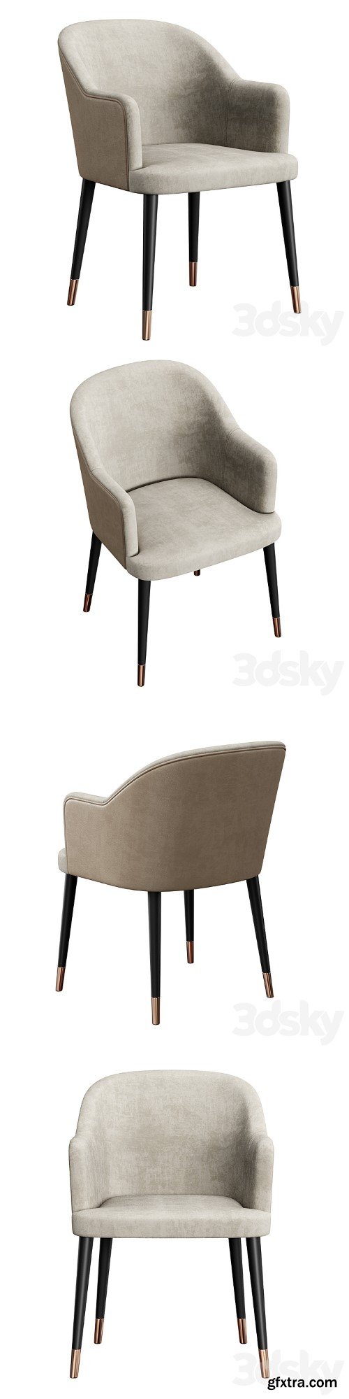 3dsky Pro - Chair GRAY Konyshev