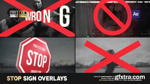 Videohive - Stop Warning Overlays - 56457910 Videohive - Stop Warning Overlays - 56457910