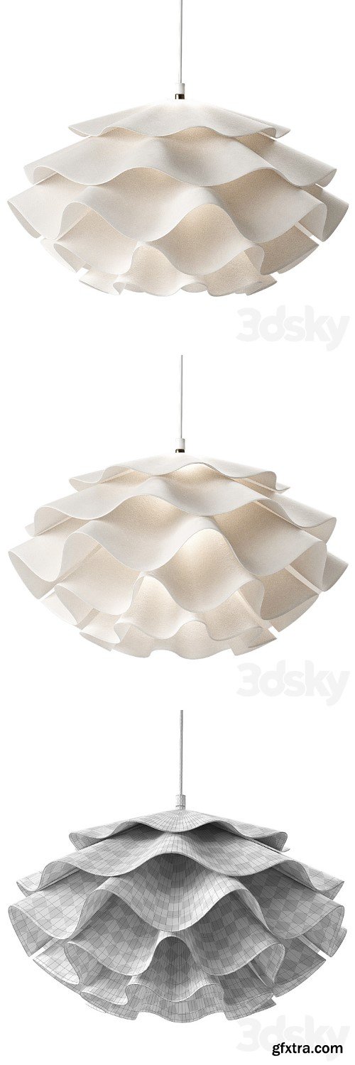 3dsky Pro - Pendant chandelier Modern White Pendant