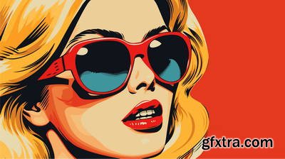 Retro &amp; Vintage, Blonde Beauties 32xAI, 2xSVG