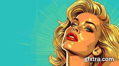 Retro &amp; Vintage, Blonde Beauties 32xAI, 2xSVG