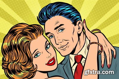 1950's Valentine's Day Toons 35xAI