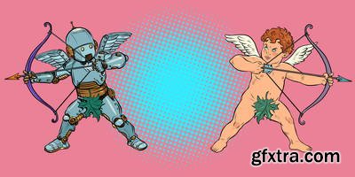 1950's Valentine's Day Toons 35xAI