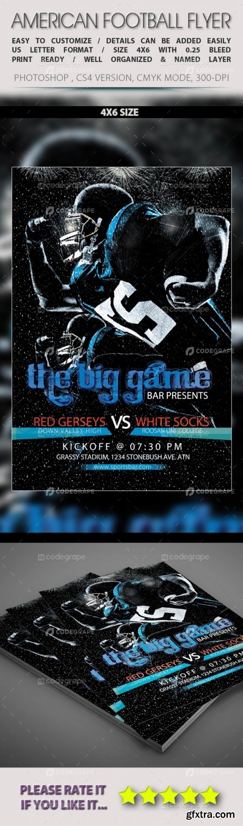 CodeGrape - Super Ball Football Flyer 5393